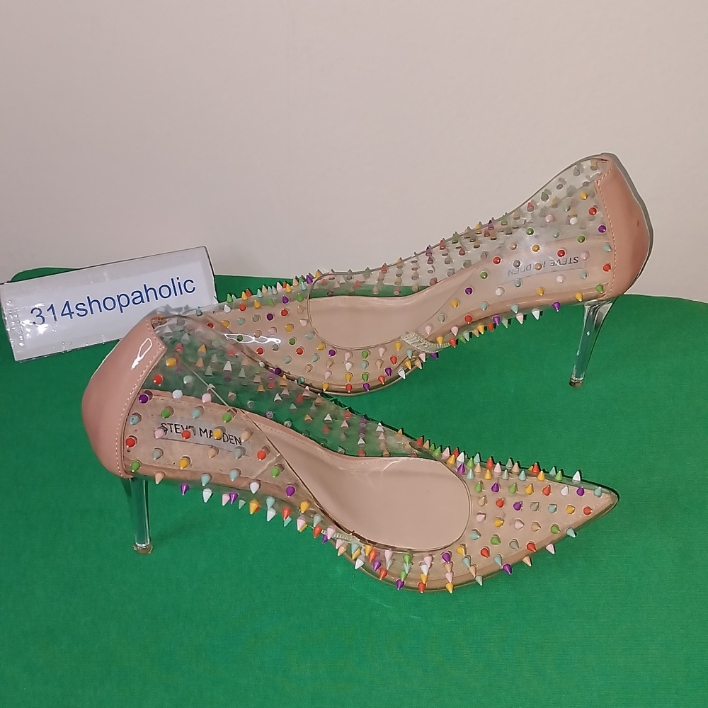 Steve Madden Multicolor Spiked Heels - Picture 3 of 6